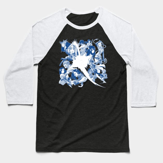 Fated Duel Baseball T-Shirt by CoinboxTees